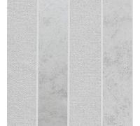 YöL Calico Stripe Wallpaper Metallic Embossed Striped Grey White Textured Vinyl