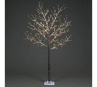YöL Christmas Frosted Twig Tree LED Illuminated Warm White Pre-Lit 180cm Garden Home Xmas