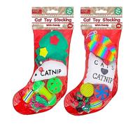 YöL Christmas Stocking Cat Toy Set Gift Present Plush With Catnip Interactive Kitten Game - Single Pack