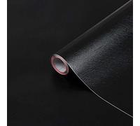 YöL D-C-Fix Uni Gepragt Schwarz Black Leather Effect Self Adhesive Film 2m x 45cm
