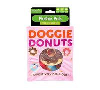 YöL Doggie Donuts 4 in 1 Dog Toys Snack Packet Plush Novelty Toy Interactive Crinkle Squeak Hide & Seek Birthday Present