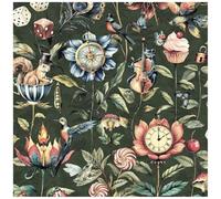 YöL Emerald Green Curious Creatures - Contemporary Versatile Sophisticated - Dining Room Bedroom Living Room Lounge - Statement Feature Wall - 10.05m x 53cm Roll - Paste The Paper Wallpaper