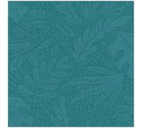 YöL Flower Foliage Teal Wallpaper - Non Woven Extra Washable Paste The Wall - Versatile Contemporary - 10.05m x 53cm Roll - Bedroom Living Room Lounge - Feature Statement Wall