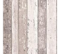 YöL Full Roll Wood Effect Panels Blush Wallpaper Pink Rustic Modern Contemporary