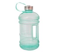 YöL Green 2.2 Litre Capacity Drinks Water Bottle With Carry Handle Secure Screw On Lid - Gym Sports Travel Hiking Outdoor Large Hydration Reusable Plastic