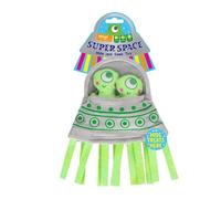 YöL Green Rocket Themed Hide & Seek Treats Plush Toys Squeaky Dog Pet Puppy Rope Interactive Stimulating Play