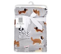 YöL Grey Dog Sherpa Pet Blanket Comforting Puppy Dog Separation Anxiety 90x70cm Couch Protector