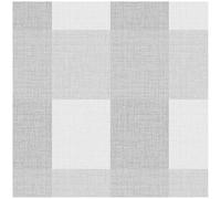 YöL Grey Opulent Check Wallpaper, Subtle Woven Fabric Effect Square Pattern Wall Covering for Living Room Bedroom Hallway or Home Office, Modern Neutral Interior Design Roll