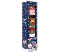 YöL Jumbo Elf Christmas Cracker - 17.5" Large Design Kids Xmas Holiday Dinner Table Decorations - Novelty Plastic Contains Hats Jokes - Red White