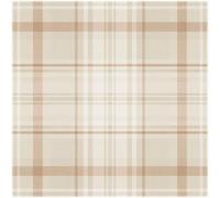 YöL Kirkham Check Orange Wallpaper - Contemporary Versatile Sophisticated - Bedroom Living Room Lounge - 10.05m x 53cm Roll - Feature Statement Wall - Paste The Paper Washable