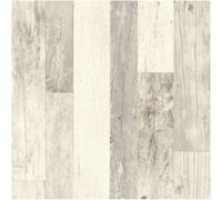 YöL Light Grey Wood Effect Vinyl Wallpaper Vertical Plank Panel Design Whitewashed Timber Look Neutral Scandinavian Style Wall Covering for Living Room Bedroom Hallway or Feature Wall Decor