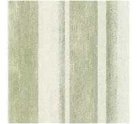 YöL Linares Vertical Stripes Sage Green Cream Wallpaper - Contemporary Versatile Sophisticated - Modern Extra Washable Stripable - 10.05m x 53cm Roll - Elegant Distressed Paste The Wall Vinyl