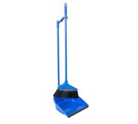 YöL Long Handle Dustpan And Brush 2 Piece Set Dust Upright Broom Blue Sweeping Cleaning