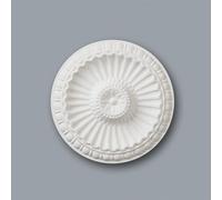 YöL M62 Ceiling Rose - Medallion Floral Lightweight Resin Ornate Decor Traditional Classic Light Chandelier 28.5cm