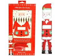 YöL Make Your Own Christmas Crackers 12pcs DIY Kit Xmas Santa Empty Party Games Tableware Craft