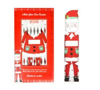 YöL Make Your Own Santa Christmas Crackers Kit - DIY Personalised Crackers with Ribbons, Hats, Mottos, Snaps & Name Tags - Fun Family Craft Activity - Pack of 6 - 36.5 cm Paper Crackers