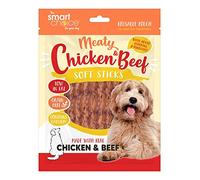 YöL Meaty Chicken Beef Soft Sticks - Dog Puppy Treats Reward - Vitamins Chews Pet Food Reusable Bag Pouch Resealable