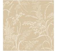 YöL Neutral Textured Vinyl Wallpaper Featuring Large Botanical Leaf Foliage Design in Soft Beige Tones, Natural Inspired Wall Covering Ideal for Living Room, Bedroom or Stylish Home Décor Interiors