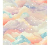 YöL Nursery Kids Bedroom Room - Dreamland Multi Pink Wallpaper - Paste The Paper Washable - 10.05m x 53cm Roll - Contemporary Versatile - Feature Statement Wall