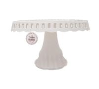 YöL One Tier Cake Display Stand 12' Pedestal Round Baking Platter Afternoon Tea Dessert Birthday Wedding