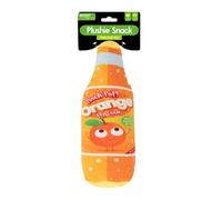 YöL Orange Novelty Plush Dog Puppy Toy Squeaky Fizzy Drinks Bottle Fun Design Soft