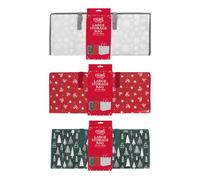 YöL Pack Of 3 Christmas Decoration Storage Bags Red Silver Green Jumbo Reusable Shopping Bags