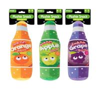 YöL Pack of 3 Novelty Plush Dog Puppy Toy Squeaky Fizzy Drinks Bottle Fun Design Soft