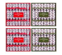 YöL Pack of 32 Mini Saucer Christmas Crackers Afternoon Tea Breakfast Xmas Table Deco