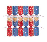 YöL Pack of 6 Pigs In Blankets Kids Game Christmas Crackers - 9" Interactive Matching Pairs Game Kids Adults Xmas Holiday Dinner Table Decorations - Novelty Fun Prizes Gifts Contains Hats Jokes