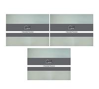 YöL Pack of 6 Reversible Placemats Two Tone Grey Sage Green Dinner Table Plate Food Surface Protector