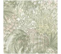 YöL Paradise Green Botanical Wallpaper - Lush Garden - 10.05m x 53cm Roll - Contemporary Versatile Vibrant - Feature Statement Wall - Bedroom Living Room Lounge - Paste The Paper Washable