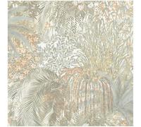 YöL Paradise Teal Orange Botanical Wallpaper - Lush Garden - 10.05m x 53cm Roll - Contemporary Versatile Vibrant - Feature Statement Wall - Bedroom Living Room Lounge - Paste The Paper Washable