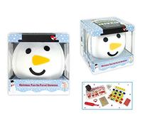 YöL Pass The Parcel Christmas Brussels Sprout,Snow Man,Elf Novelty Gift Family Game (Snow Man (8 Prizes))
