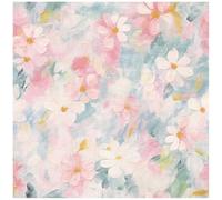 YöL Pastel Oil Paint Floral - Colourful Blossoms Botanical - Versatile Contemporary Sophisticated - Feature Statement Wall - Bedroom Dining Room Nursery - Washable Paste The Paper Wallpaper
