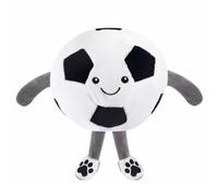 YöL Plush Football Dog Toy with Squeaker and Crinkle Soft Interactive 20cm Durable Soft Pet Ball for Small to Medium Dogs Indoor Play Fetch Comfort Companion World Cup