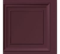 YöL Purple Mulberry Square Panel Wallpaper - Elegant Sophisticated Versatile - 10.05m x 53cm Roll - Bedroom Living Room Lounge - Feature Statement Striking Wall - Paste The Paper Washable