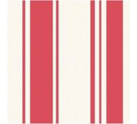 YöL Red Cream Wallpaper Classic Wide Stripe Traditional Bedroom Living Room Hallway Feature Wall Country Cottage Decor Vertical Stripe Pattern Smooth Paper Finish