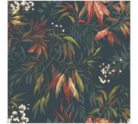 YöL Russet Dark Blue Kanata Wallpaper - 10.05m x 53cm Roll - Contemporary Versatile Sophisticated - Bedroom Living Room Dinning Room - Feature Statement Wall - Paste The Paper Washable