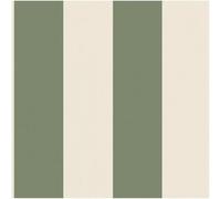 YöL Sage Green Cream Bold Vertical Stripes Wallpaper - 10.05m x 53cm Roll - Washable Paste The Paper - Contemporary Versatile - Statement Feature Wall - Bedroom Living Room Lounge