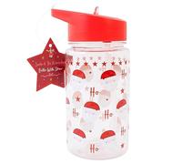 YöL Santa & The Nutcracker Kids Christmas Water Bottle With A Straw 400ml Stocking Filler Xmas Eve Gift