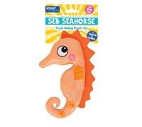 YöL Seahorse Plush Hide and Seek Pet Dog Toy Squeaker Treat Hiding Summer Interactive Play