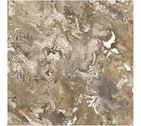 YöL Serafina Vasari Marble Mocha Brown Textured Wallpaper Luxury Marble Effect Swirl Design Neutral Metallic Feature Wall Living Room Bedroom Hallway Vinyl Paste The Wall Scrubbable