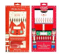 YöL Set of 12 Make Your Own Christmas Crackers - Santa, Nutcracker, DIY Fill Your Own Personalised Xmas