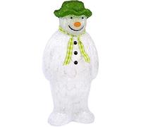 YöL The Snowman Acrylic Figure LED Lights Garden Outdoor Christmas Decoration 55cm Novelty Xmas Decorations Home Party