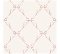 YöL Tied with A Bow Cream Pink Wallpaper - Washable Paste The Wall - 10.05m x 53cm Roll - Bedroom Living Room Kids Room Toy Room - Contemporary Sophisticated Versatile 14032