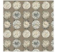 YöL Vintage Clock Face Wallpaper - Warm Bronze - Assorted Timepieces London Detail - Unique Feature Wall Decor - Stylish Study Living Room Hallway - Paste The Wall - Durable Material Easy Application