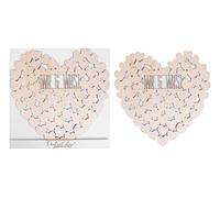 YöL Wedding Wood Guestbook Alternative Mr&Mrs Keepsake Rustic Décor Wall Hanging Hight Quality