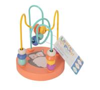 YöL Wooden Mini Bead Maze Toy - Learn & Play Classic Educational Activity for Toddlers, 12cm x 9cm, Hand-Eye Coordination, Motor Skills Development, Bright Colours, Ages 36 Months+