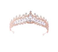 YOEMAYUNER 1PC Crown for Women Crystal Tiaras for Girls,Rhinestone Tiara for Wedding Party Hair Accessories Birthday Queen Crown Tiara Crystal Headbands Prom, 6.1inch*2.1inch, Rhinestone, white-pin-k