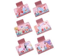 YOEMAYUNER Hair Claw Clips Matte Leather Non Slip Hair Clips Strong Hold Jaw Clips Mothers Day Hair Accessories for Thick Hair Cute Mothers Day Gift (6PCs, Square, 2 inch)